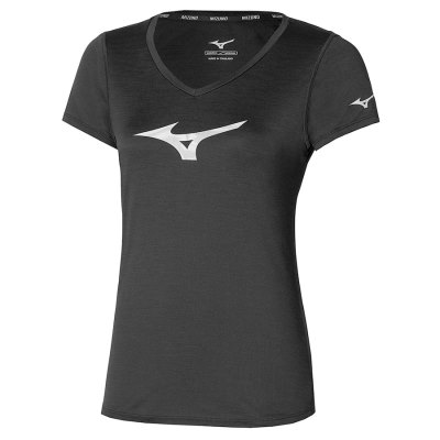Camisa Mizuno Core RB Tee Mujer Negros - Chile M798CZXTWI